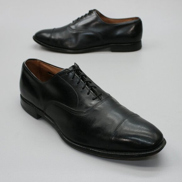 Allen Edmonds Mens 14 C Narrow Park Avenue Black Cap-toe Oxfords Dress Shoes USA